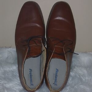 Classic Brown Leather Oxfords